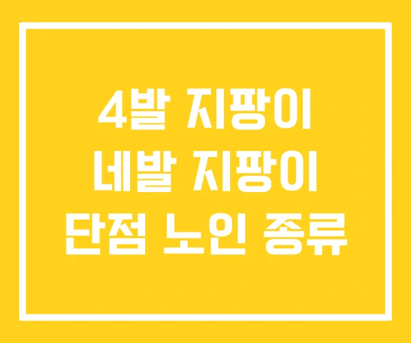 4발 지팡이 네발 지팡이 단점 노인 종류 4발 지팡이 네발 지팡이 단점 노인 종류