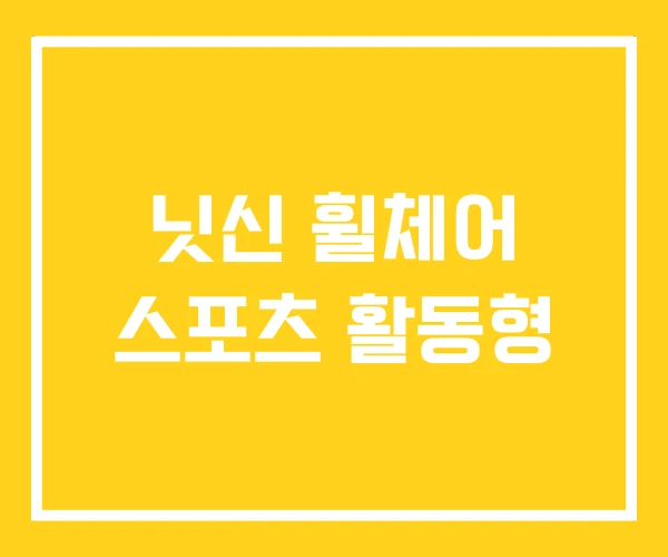 닛신 휠체어 스포츠 활동형 닛신 휠체어 스포츠 활동형
