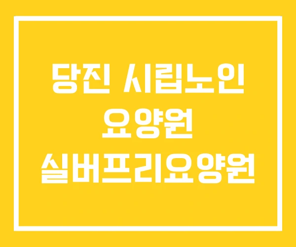 당진 시립노인 요양원 실버프리요양원 당진 시립노인 요양원 실버프리요양원