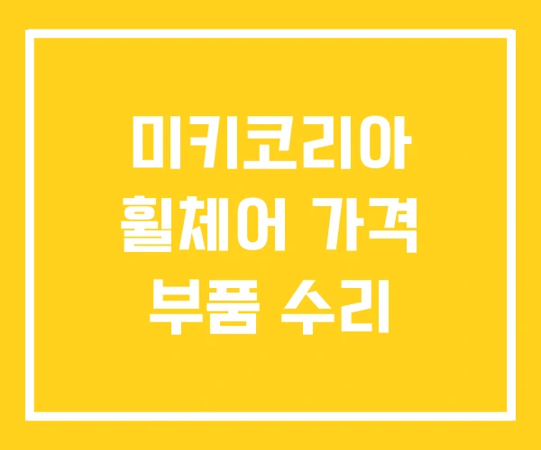 미키코리아 휠체어 가격 부품 수리 미키코리아 휠체어 가격 부품 수리