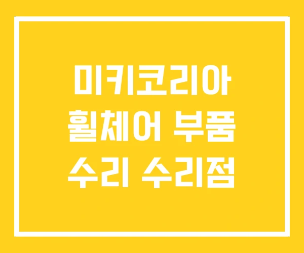 미키코리아 휠체어 부품 수리 수리점 미키코리아 휠체어 부품 수리 수리점