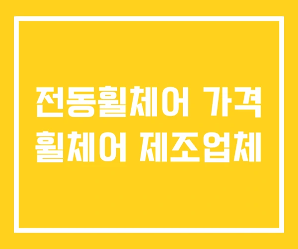 전동휠체어 가격 휠체어 제조업체
