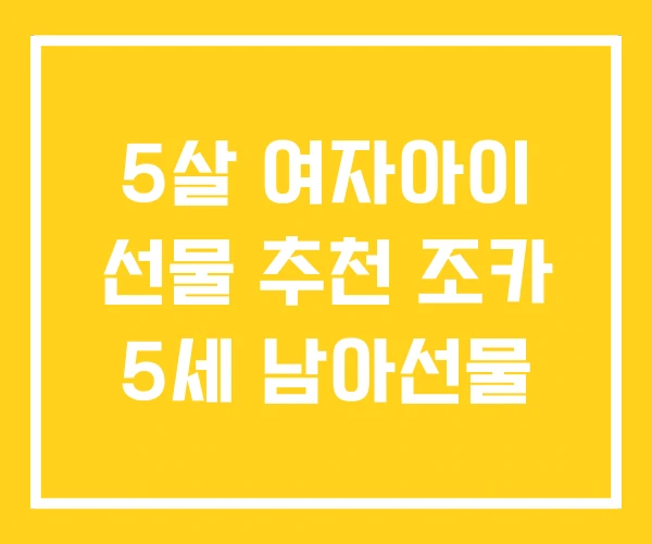 5살 여자아이 선물 추천 조카 5세 남아선물 5살 여자아이 선물 추천 조카 5세 남아선물