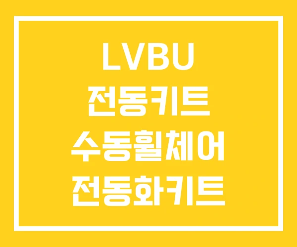 LVBU 전동키트 수동휠체어 전동화키트 LVBU 전동키트 수동휠체어 전동화키트