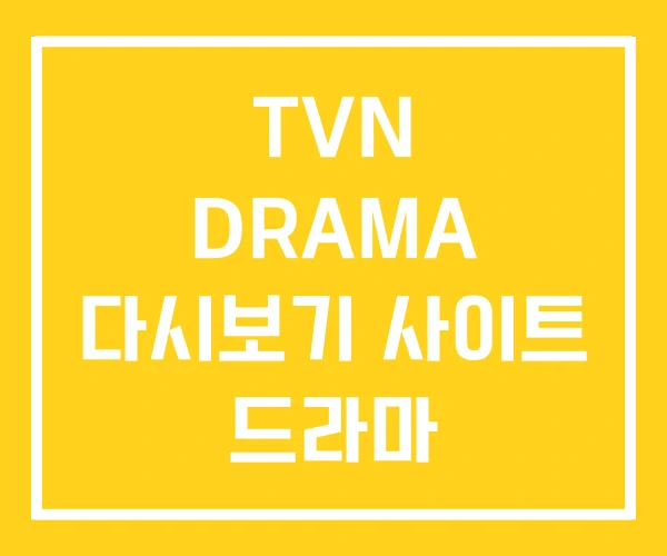 TVN DRAMA 다시보기 사이트 드라마 TVN DRAMA 다시보기 사이트 드라마