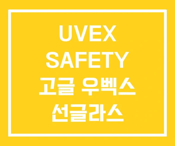 UVEX SAFETY 고글 우벡스 선글라스