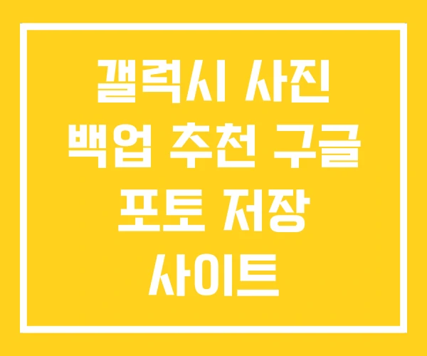 갤럭시 사진 백업 추천 구글 포토 저장 사이트 갤럭시 사진 백업 추천 구글 포토 저장 사이트