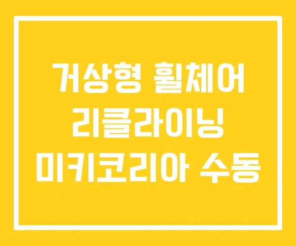 거상형 휠체어 리클라이닝 미키코리아 수동 거상형 휠체어 리클라이닝 미키코리아 수동