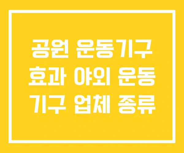 공원 운동기구 효과 야외 운동 기구 업체 종류 공원 운동기구 효과 야외 운동 기구 업체 종류