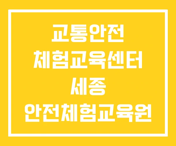 교통안전 체험교육센터 세종 안전체험교육원 안전체험 교육 교통안전 체험교육센터 세종 안전체험교육원 안전체험 교육