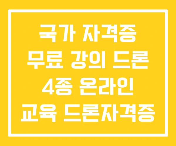 국가 자격증 무료 강의 드론 4종 온라인 교육 드론자격증 국가 자격증 무료 강의 드론 4종 온라인 교육 드론자격증