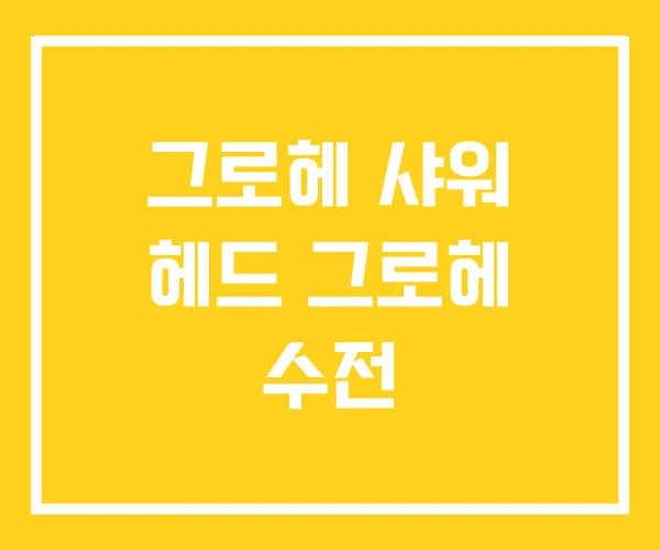 그로헤 샤워 헤드 그로헤 수전 그로헤 샤워 헤드 그로헤 수전