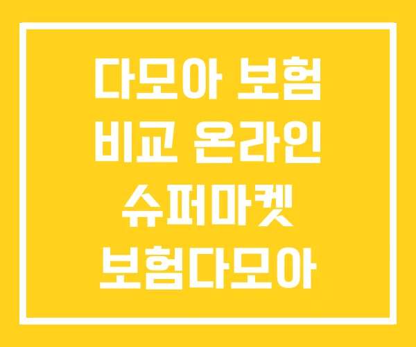 다모아 보험 비교 온라인 슈퍼마켓 보험다모아 운전자 다모아 보험 비교 온라인 슈퍼마켓 보험다모아 운전자