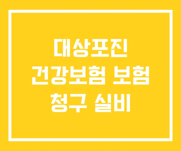 대상포진 건강보험 보험 청구 실비 대상포진 건강보험 보험 청구 실비