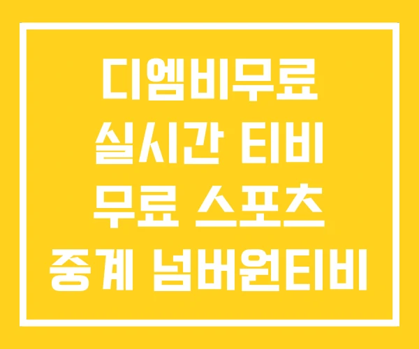 디엠비무료 실시간 티비 무료 스포츠 중계 넘버원티비 디엠비무료 실시간 티비 무료 스포츠 중계 넘버원티비