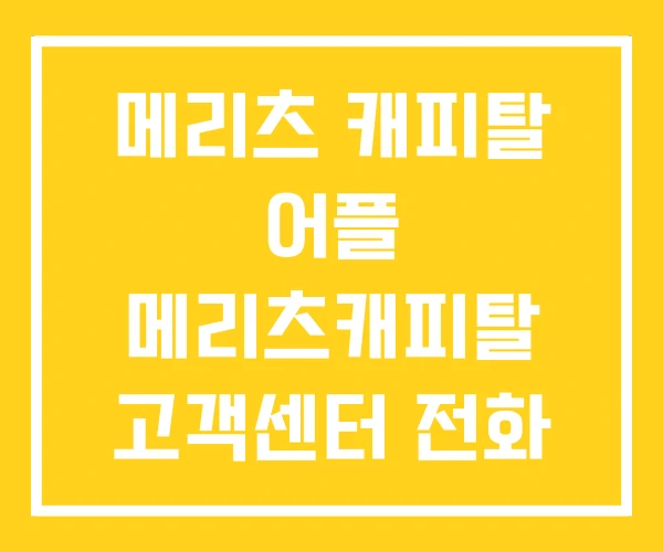 메리츠 캐피탈 어플 메리츠캐피탈 고객센터 전화 번호 메리츠 캐피탈 어플 메리츠캐피탈 고객센터 전화 번호