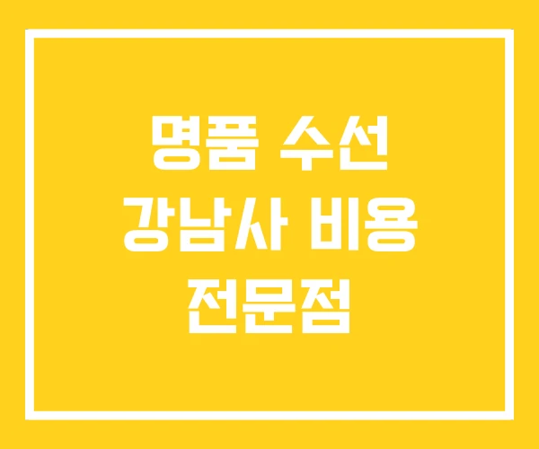 명품 수선 강남사 비용 전문점 명품 수선 강남사 비용 전문점