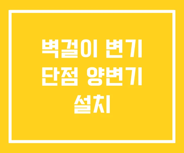 벽걸이 변기 단점 양변기 설치 벽걸이 변기 단점 양변기 설치