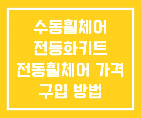 수동휠체어 전동화키트 전동휠체어 가격 구입 방법 수동휠체어 전동화키트 전동휠체어 가격 구입 방법
