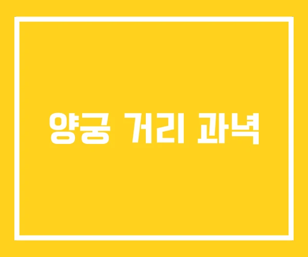 양궁 거리 과녁 양궁 거리 과녁