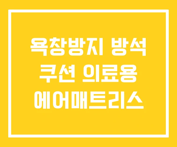 욕창방지 방석 쿠션 의료용 에어매트리스 욕창방지 방석 쿠션 의료용 에어매트리스