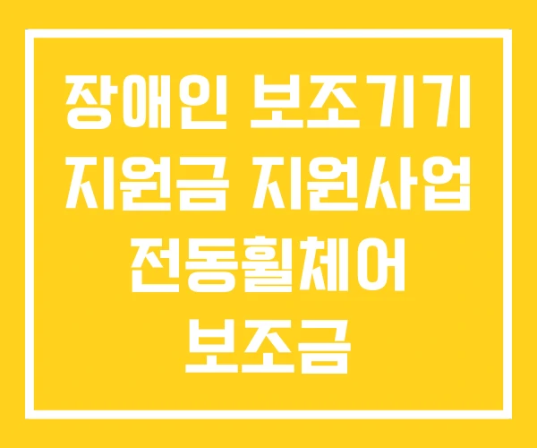 장애인 보조기기 지원금 지원사업 전동휠체어 보조금 장애인 보조기기 지원금 지원사업 전동휠체어 보조금