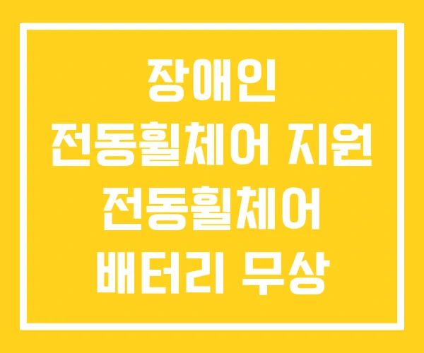 장애인 전동휠체어 지원 전동휠체어 배터리 무상 장애인 전동휠체어 지원 전동휠체어 배터리 무상