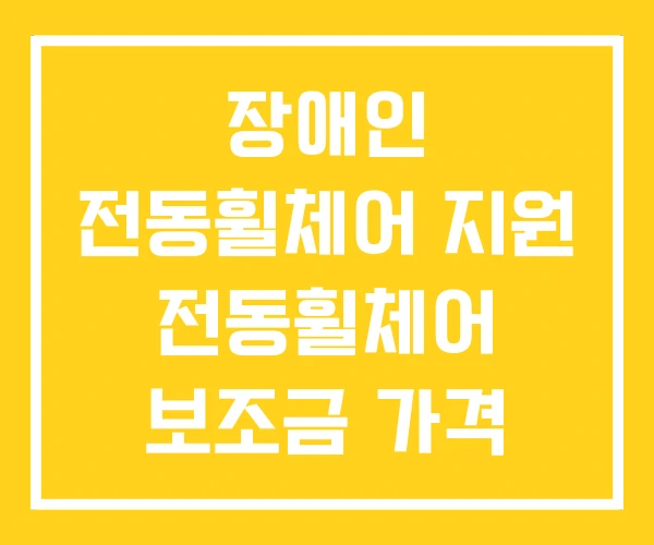 장애인 전동휠체어 지원 전동휠체어 보조금 가격 장애인 전동휠체어 지원 전동휠체어 보조금 가격