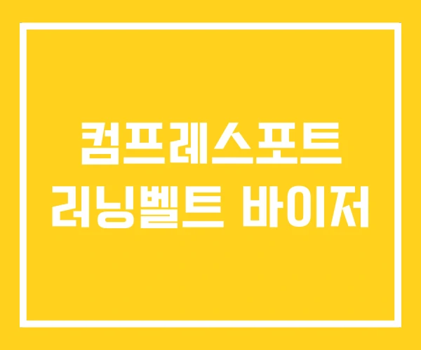 컴프레스포트 러닝벨트 바이저 컴프레스포트 러닝벨트 바이저
