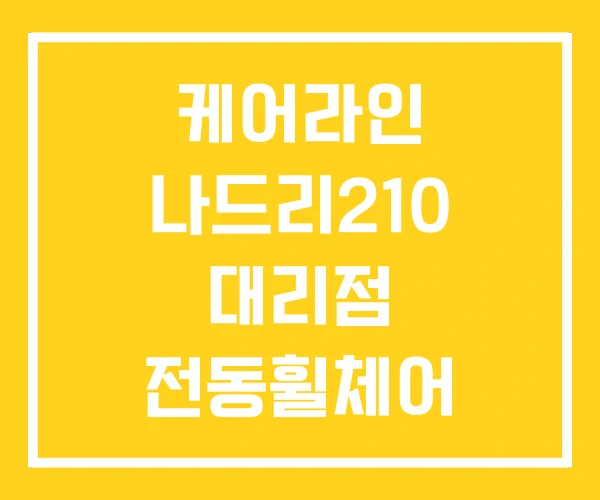 케어라인 나드리210 대리점 전동휠체어 케어라인 나드리210 대리점 전동휠체어