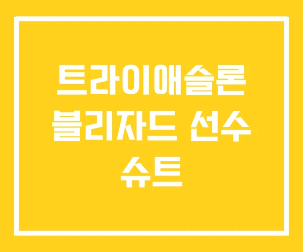 트라이애슬론 블리자드 선수 슈트 트라이애슬론 블리자드 선수 슈트